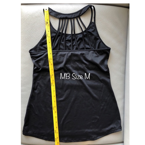 Kyodan Black Athletic Top with Strap Detail Size M - Picture 4 of 5